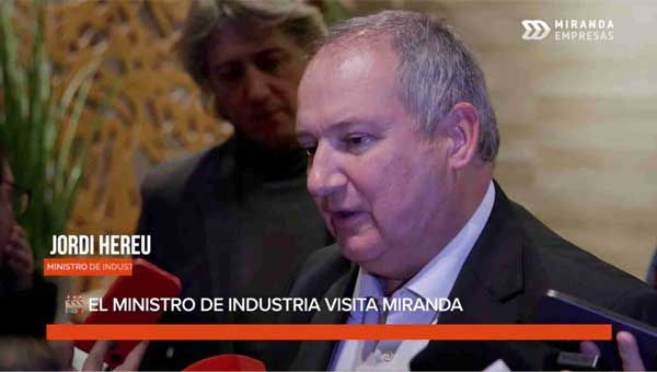 El ministro de Industria visita Miranda y aborda los retos de la reindustrialización
